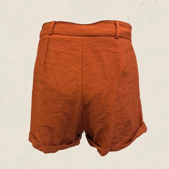 Vintage hand made burnt orange high waisted sack short - Picture 3 of 3